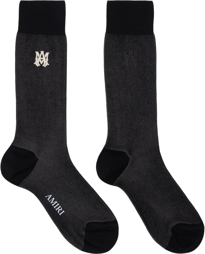 Photo: AMIRI Black MA Dress Socks
