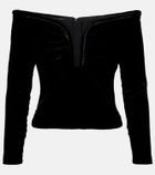Roland Mouret Off-shoulder velvet top