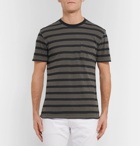 J.Crew - Garment-Dyed Striped Slub Cotton-Jersey T-Shirt - Men - Green