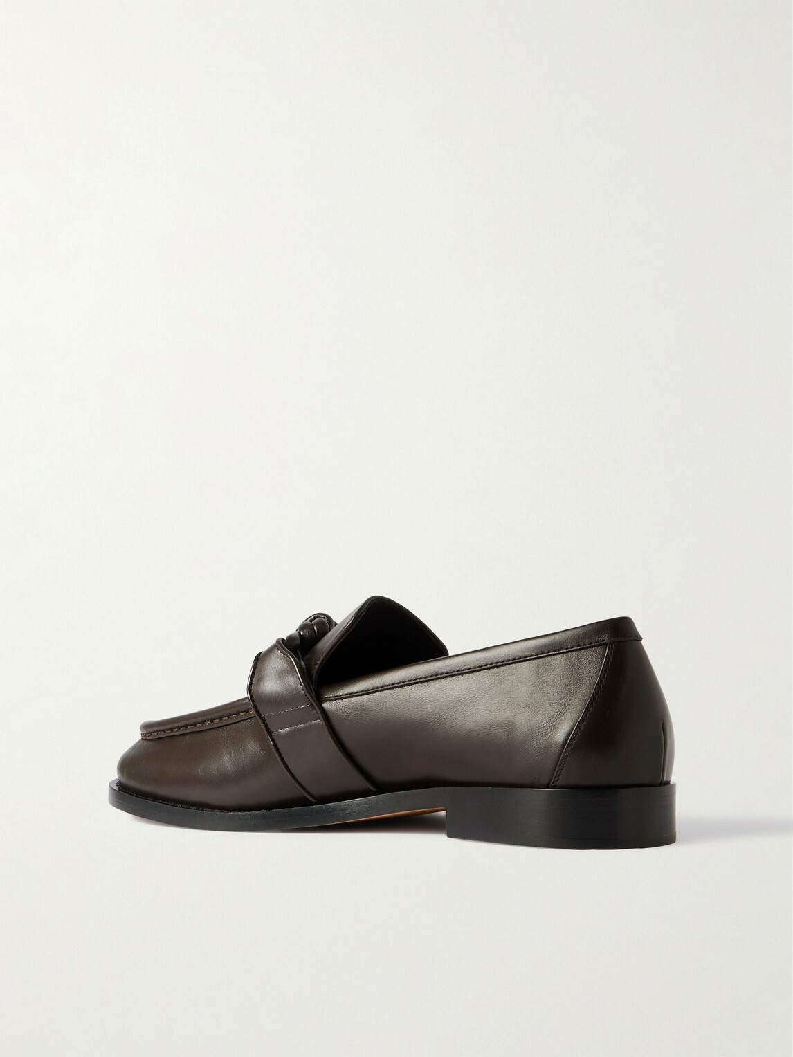 Bottega Veneta - Astaire Knot-Detailed Leather Loafers - Brown