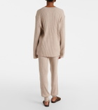 Jardin des Orangers Ribbed-knit cotton and cashmere sweatpants