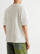 YMC - Embroidered Cotton-Jersey T-Shirt - White