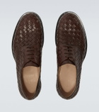 The Row Novus woven leather Derby shoes