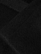 Amomento - Oversized Belted Wool-Blend Bouclé Coat - Black