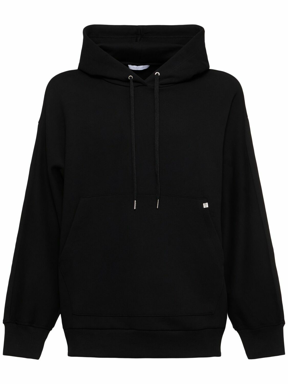 Helmut Lang Black Neoprene Logo Zip Hoodie Helmut Lang