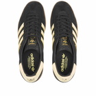 Adidas Men's Gazelle Indoor Sneakers in Core Black/Almost Yellow