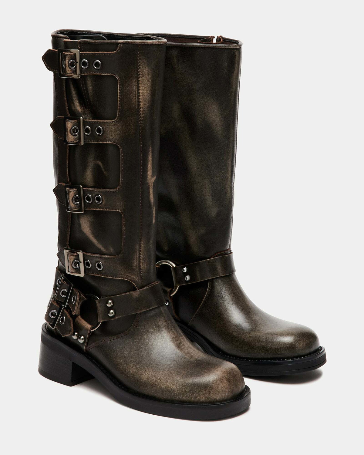 Steve Madden Rockyy Boots in Brown