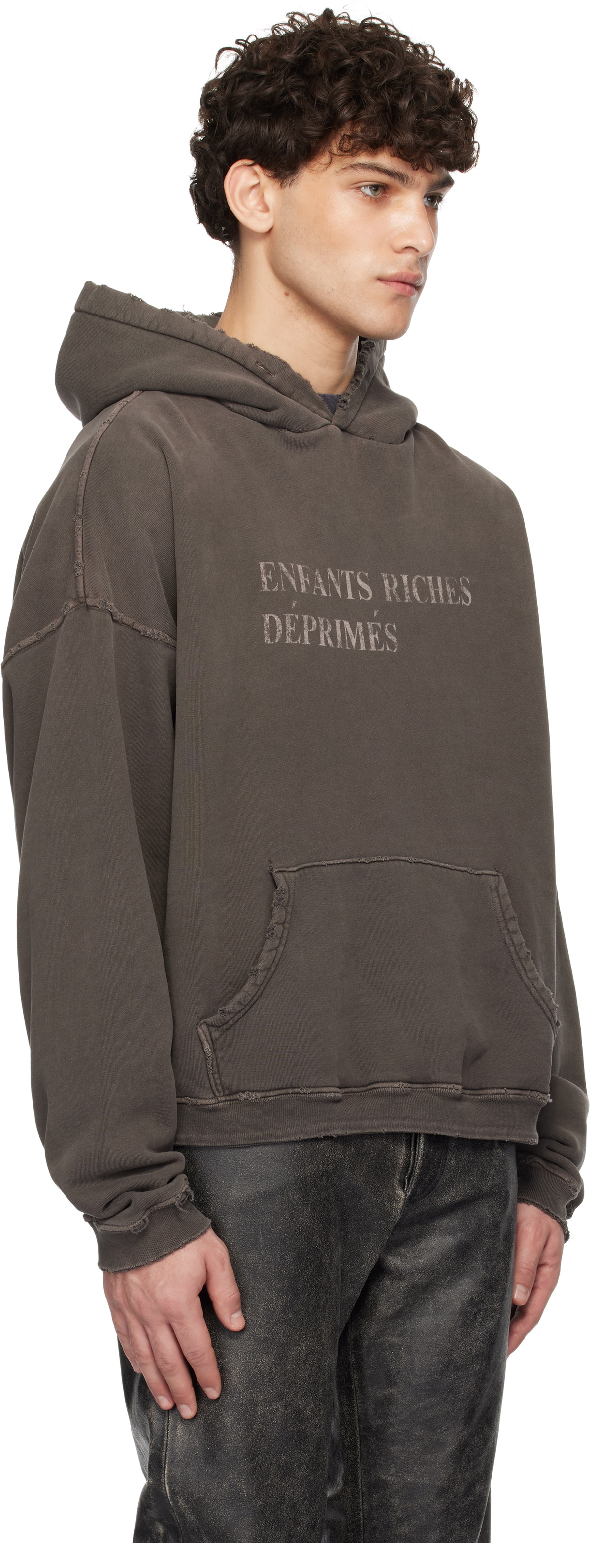 Enfants Riches Déprimés グレー Classic ロゴ Enfants Riches Déprimés Gray Classic Logo Hoodie Enfants