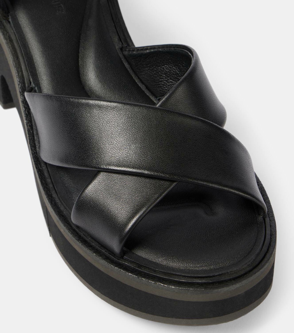 Clergerie Charline leather platform sandals