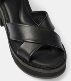 Clergerie Charline leather platform sandals