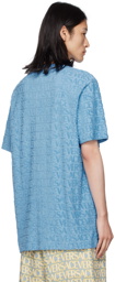 Versace Blue Allover T-Shirt