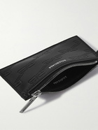 Balenciaga - Logo-Debossed Leather Zipped Cardholder with Lanyard