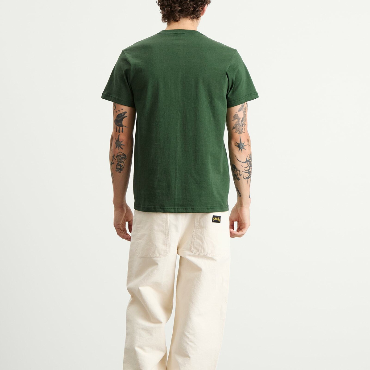 Randy's Garments Men's Randy’s Garments  Logo Pocket T-Shirt in Dark Green