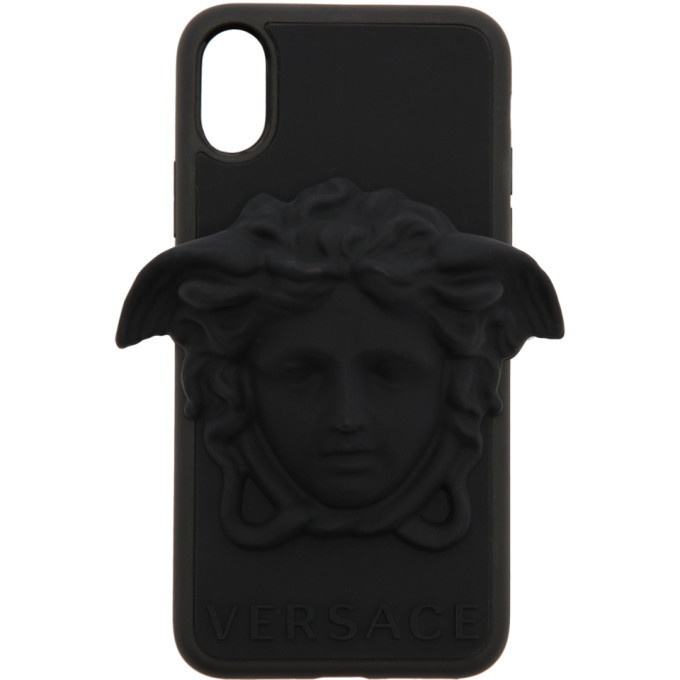 Photo: Versace Black 3D Medusa iPhone X Case