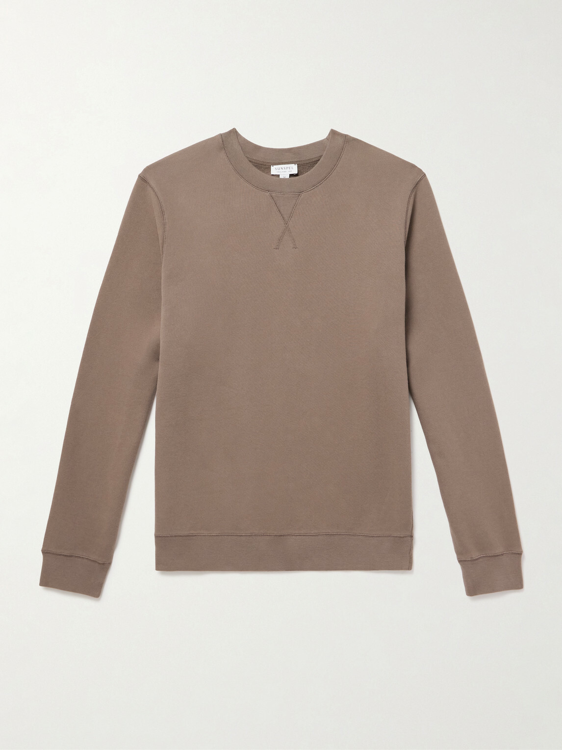 Sunspel - Cotton-Jersey Sweatshirt - Brown