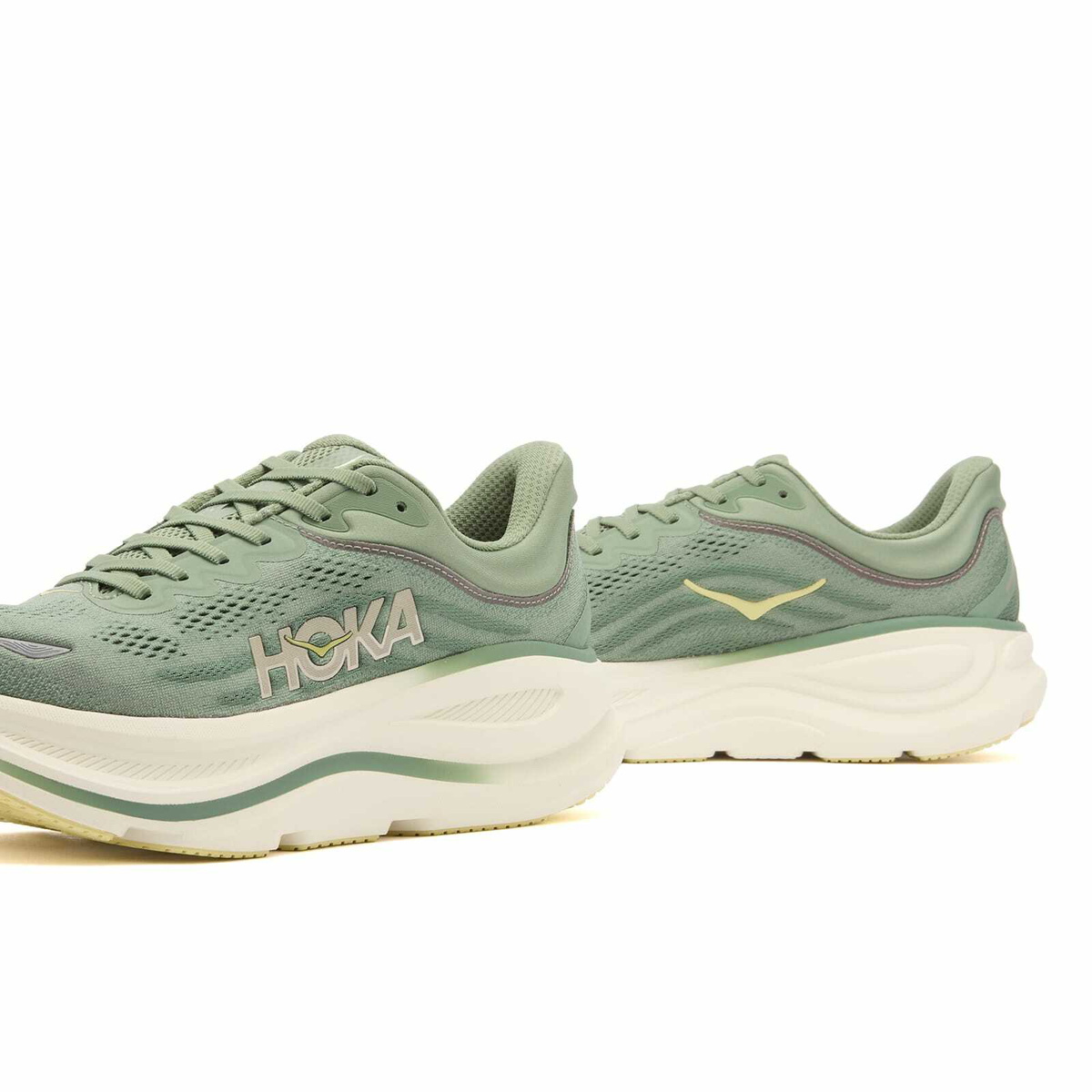 HOKA ONE ONE M Bondi 9 Sneaker in Succulent/Fern