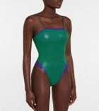 Oseree - Lamé one-piece swimsuit