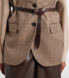 Brunello Cucinelli Houndstooth wool-blend vest