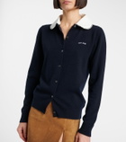 Miu Miu Logo cashmere cardigan