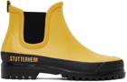 Stutterheim Yellow Novesta Edition Rainwalker Chelsea Boots