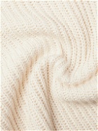 Loro Piana - Ribbed Linen, Cotton and Silk-Blend Sweater - Neutrals
