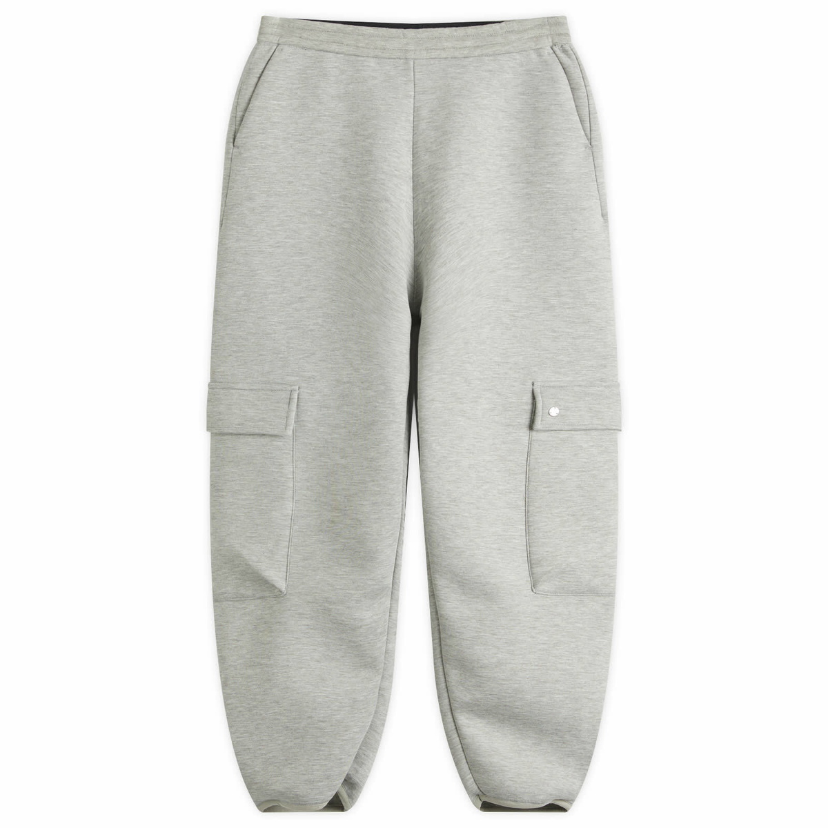 STEL Women's Cuffed Cargo Sweatpants in Grey Melange