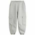 STEL Women's Cuffed Cargo Sweatpants in Grey Melange