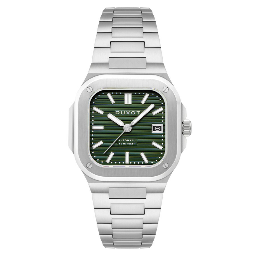 Duxot Quadrata Automatic Green Dial Mens Watch DX-2073-22