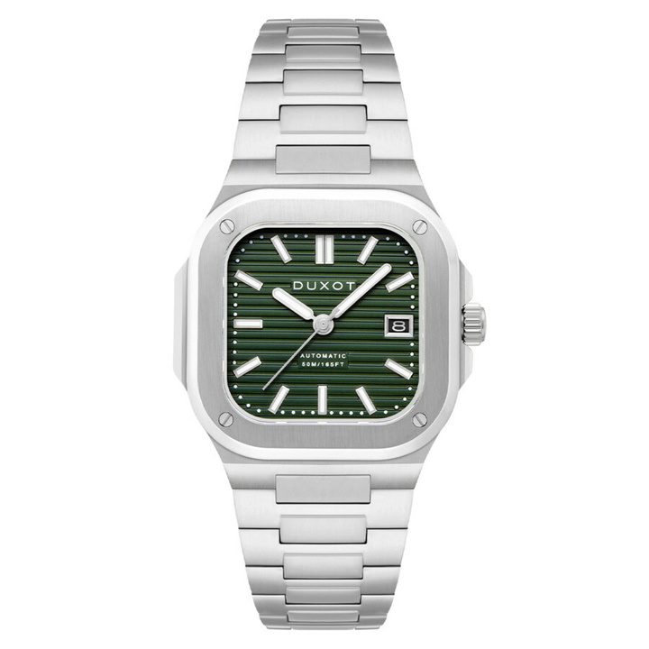 Photo: Duxot Quadrata Automatic Green Dial Mens Watch DX-2073-22