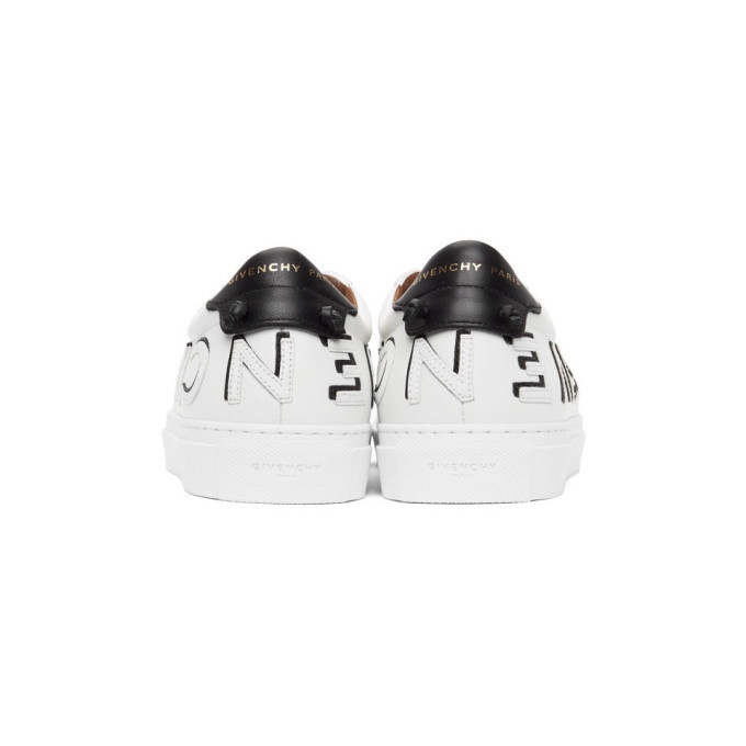 Givenchy Logo-embossed Leather Sneakers In White | ModeSens