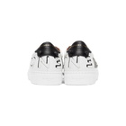 Givenchy White and Black Reverse Logo Urban Street Sneakers