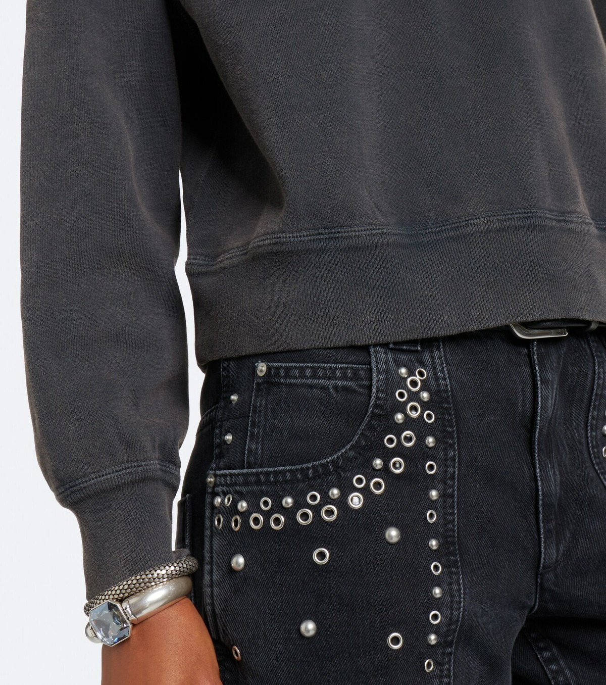 Marant Etoile Simony cotton-blend jersey sweatshirt