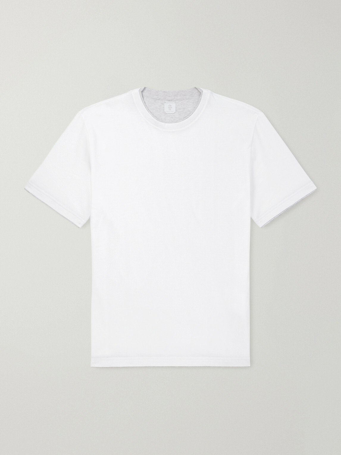Eleventy - Giza Cotton-Jersey T-Shirt - White