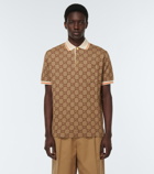 Gucci - GG silk and cotton jacquard polo shirt