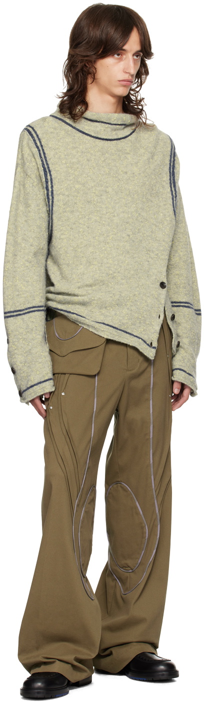 Kiko Kostadinov Yellow & Gray Scarpitta Turtleneck Kiko Kiko Kostadinov Yellow & Gray Scarpitta Turtleneck Kiko