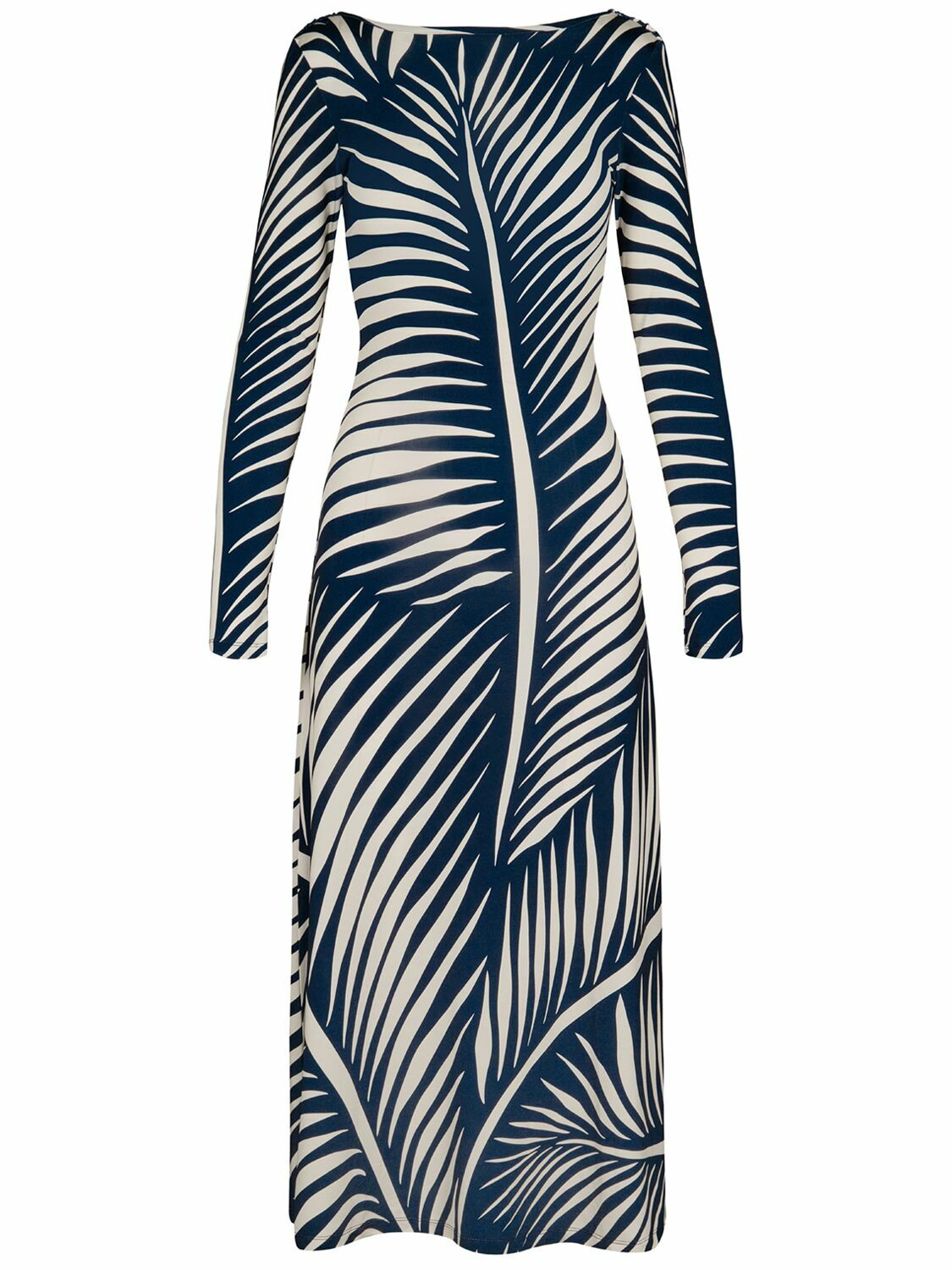 JOHANNA ORTIZ - Printed Shiny Jersey Cutout Midi Dress Johanna Ortiz