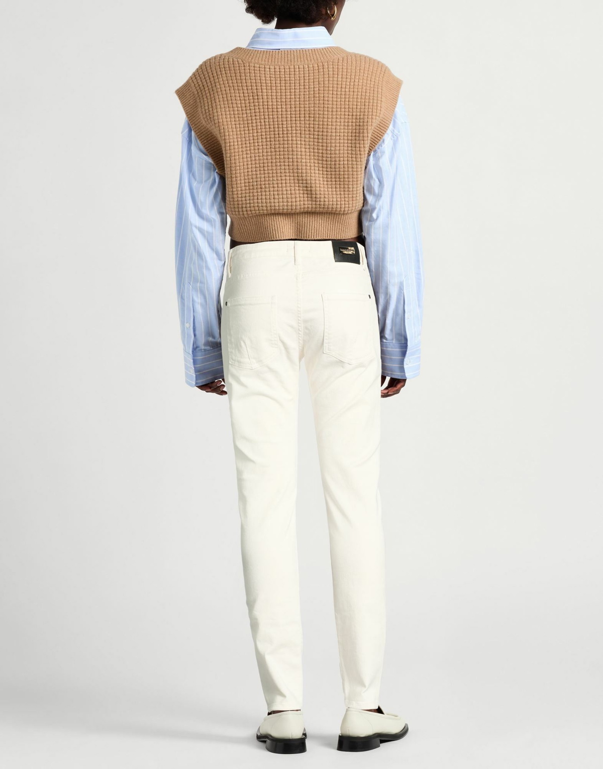Costume National Womens Jeans Cream