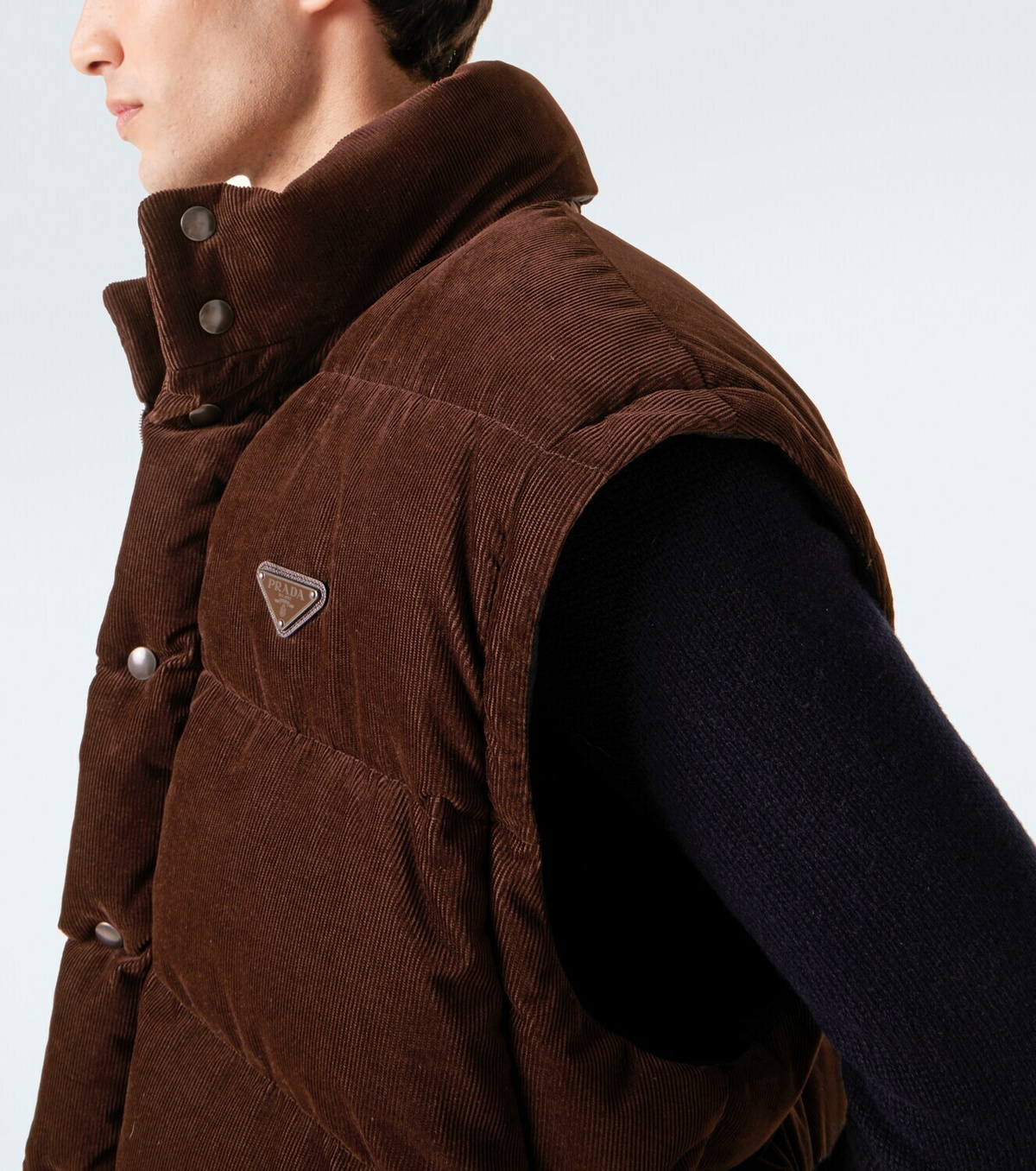 Prada Convertible cotton corduroy down jacket Prada