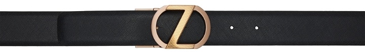 Photo: Ermenegildo Zegna Black Z Logo Belt