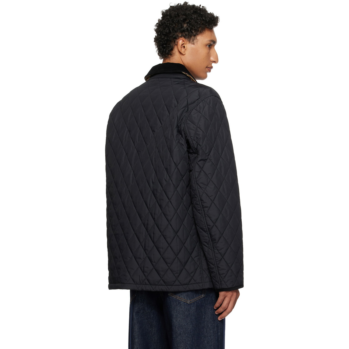 Burberry Black Quilted Nylon Haddington Jacket