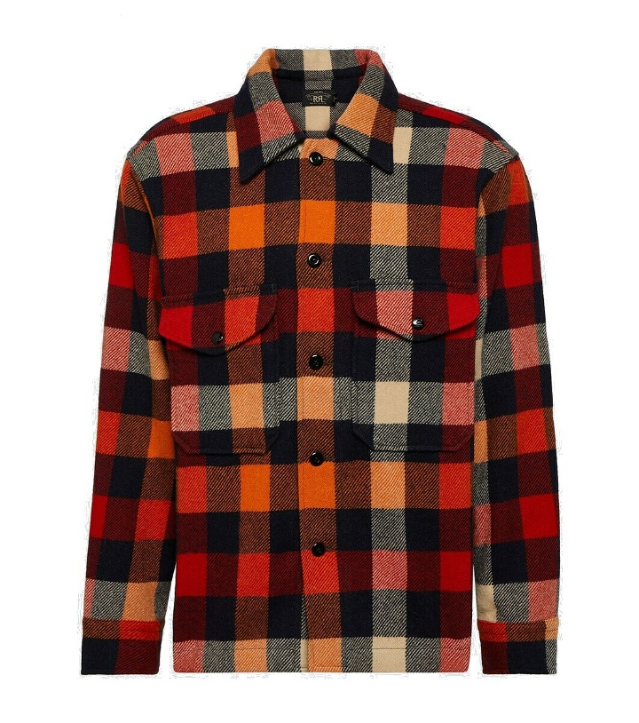Photo: RRL Checked wool flannel overshirt