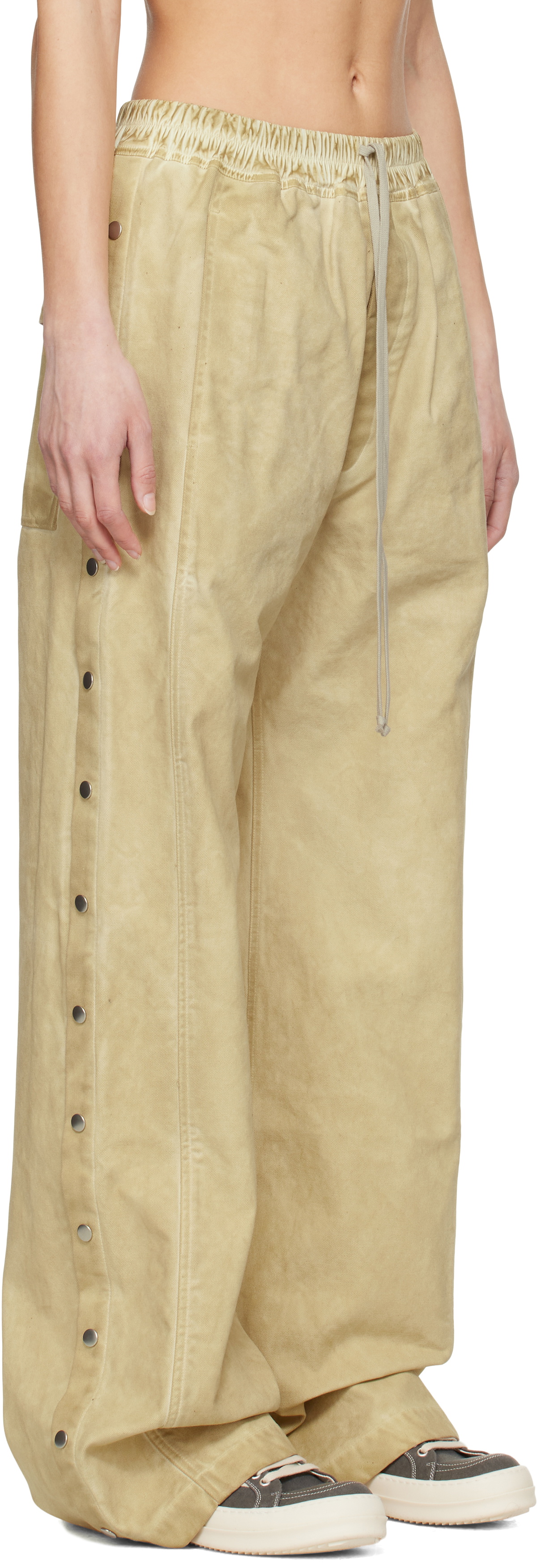 Rick Owens DRKSHDW Beige Hollywood Pusher Lounge Pants