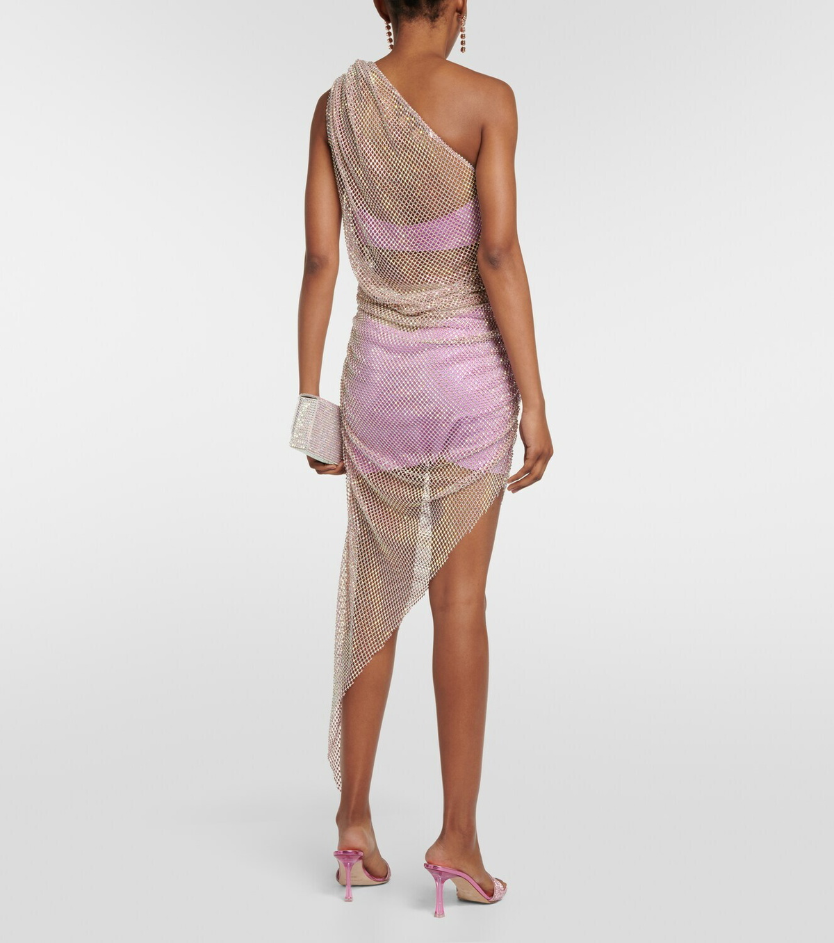 Giuseppe di Morabito Embellished mesh midi dress