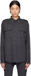 Dsquared2 Gray Uniform Shirt