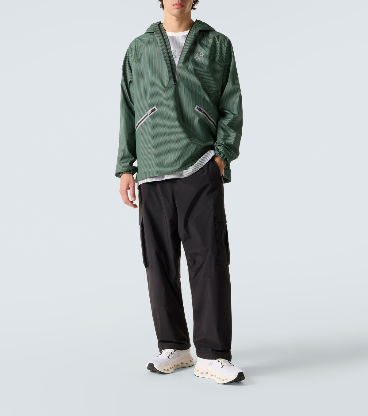 Loewe x On belted technical cargo pants