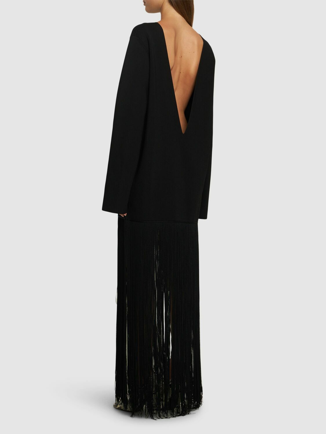 KHAITE Paley Viscose Blend Knit Long Dress Khaite