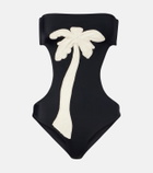 Johanna Ortiz Cutout embroidered swimsuit