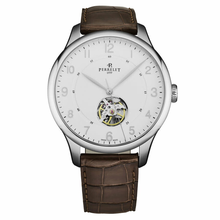 Photo: Perrelet First Class Automatic Silver Dial Mens Watch A1087/1