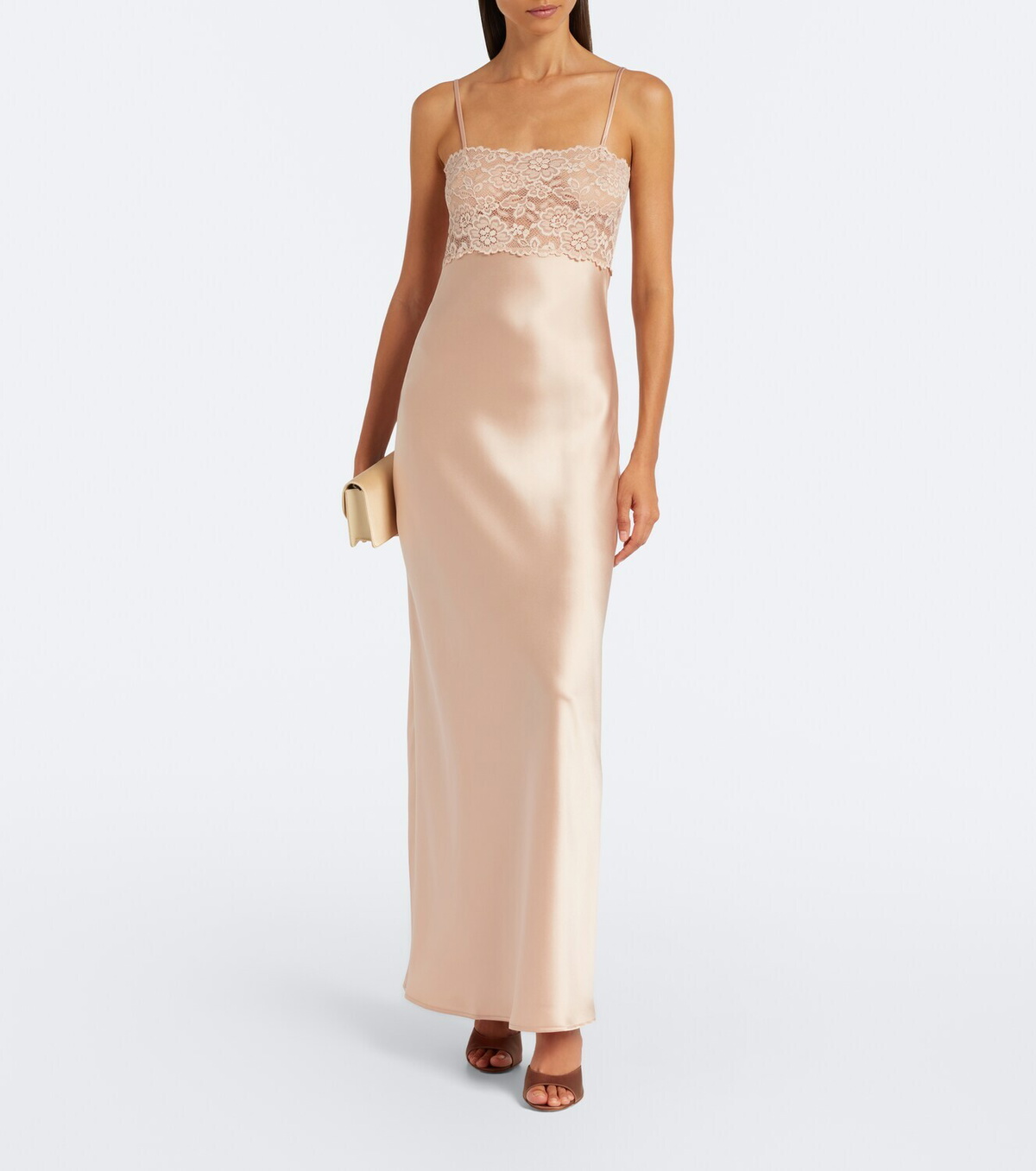 Aya Muse Myra lace and satin gown