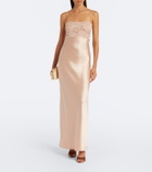 Aya Muse Myra lace and satin gown